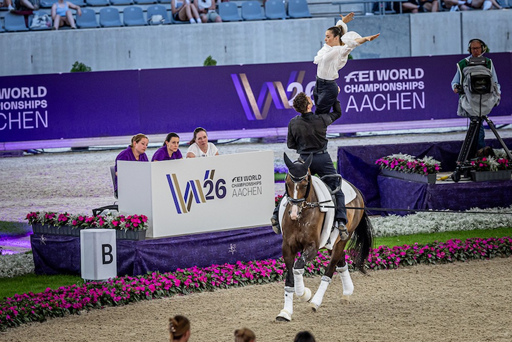 Equitazione: Greggio e Zanella molto bene nel Pas de Deux ai Mondiali