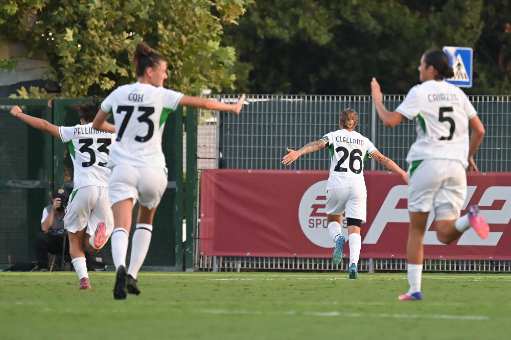 Calcio femminile, il Sassuolo espugna il Tre Fontane. Inter travolgente, ok Lazio e Fiorentina in Serie A Women’s Cup