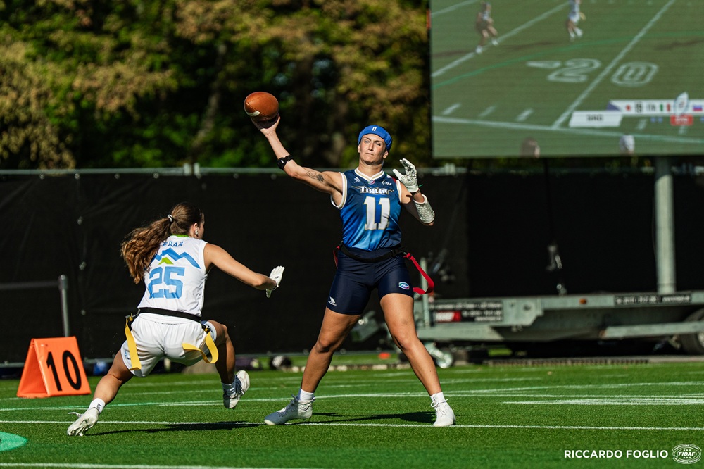 Flag football, l’Italia femminile cede nettamente alla Germania e vede allontanarsi la qualificazione