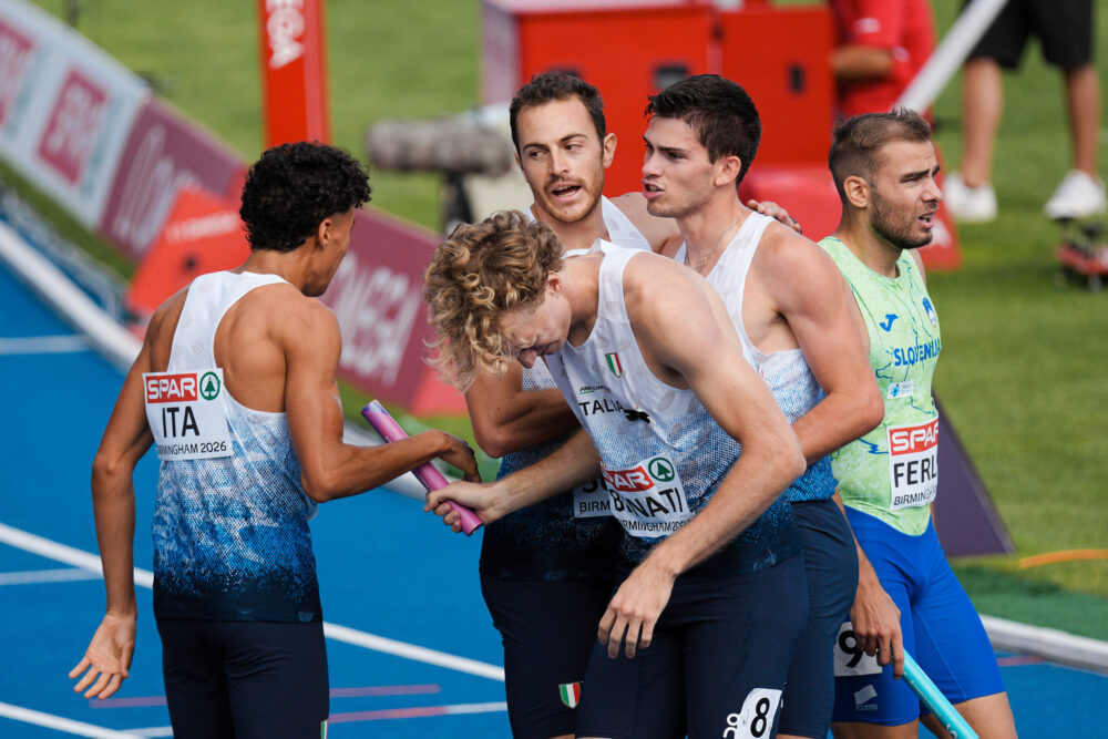 Atletica, magico record italiano della 4×400. Oliveri tra i grandi con Duplantis, Padovan e Arese in finale agli Europei