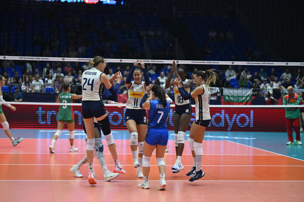 Volley femminile, l’Italia alza l’asticella e liquida in scioltezza la Bulgaria. Antropova scatenata