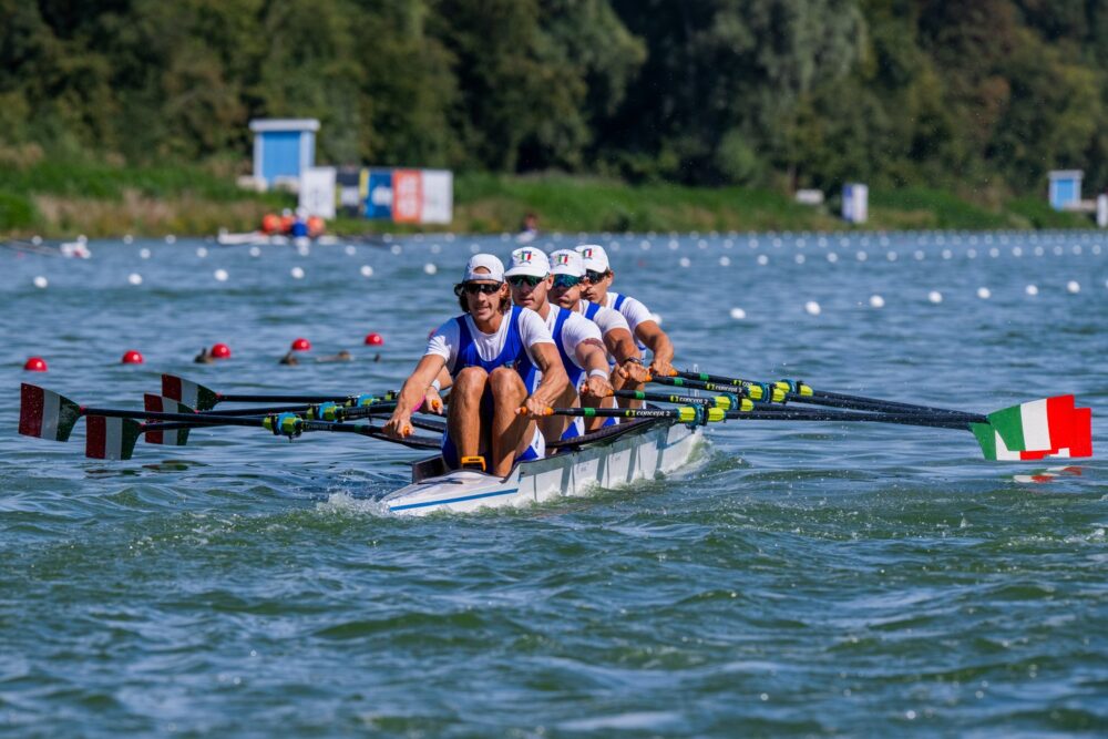 L’Italia vince col quattro di coppia ai Mondiali. Gentili: “Miglior gara dell’anno”. Panizza e Rambaldi: “Per Mondelli”