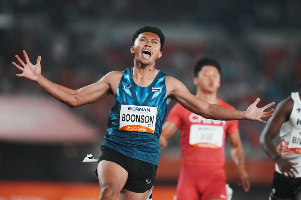 Puripol Boonson si rivela al mondo con un tempo notevole sui 100! Scalate le gerarchie mondiali agli Asian Games