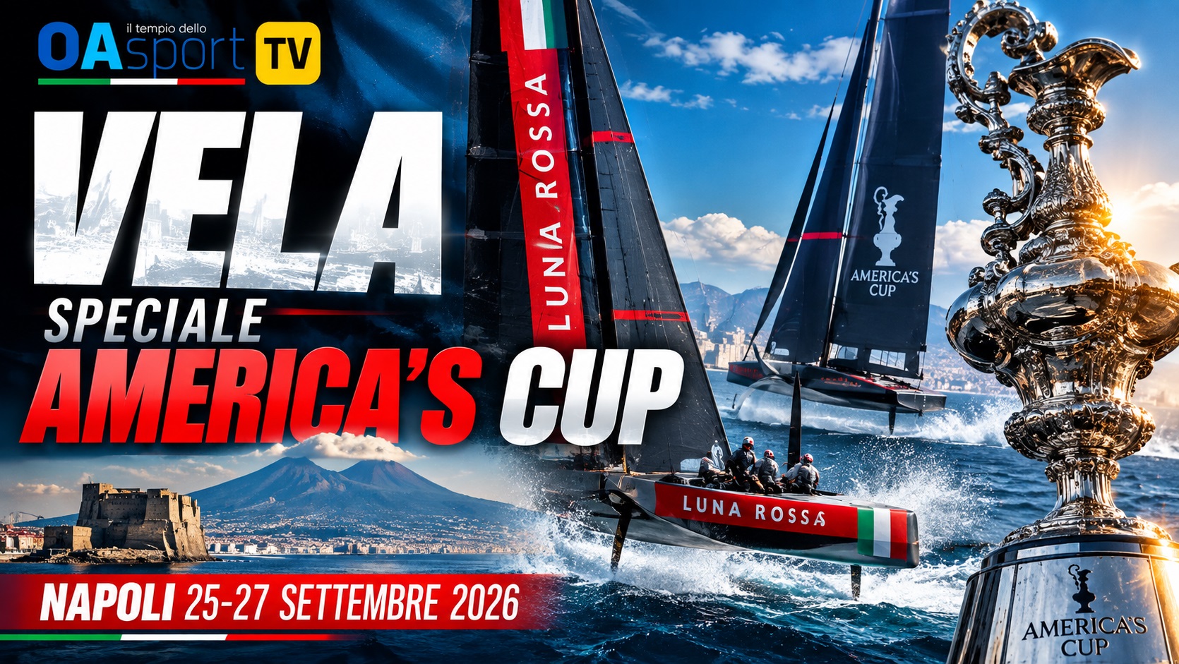 America’s Cup a Napoli: Luna Rossa domina le regate di allenamento. Le voci dei protagonisti