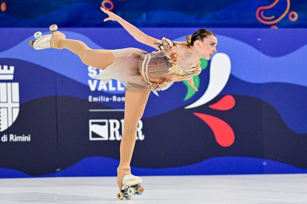 Pattinaggio artistico a rotelle: Romiti bronzo nel singolo femminile agli Europei! Artoni-Allegranti avanti nella style