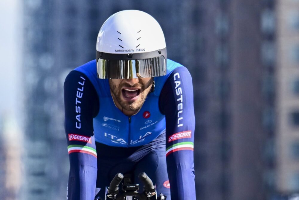 Pagelle cronometro Mondiali: Ganna paga un minuto, Evenepoel verso la doppietta? Seixas rivelazione