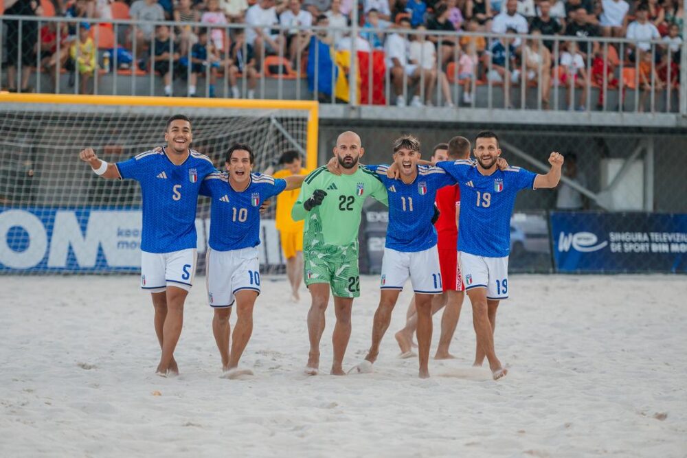 Beach soccer, l’Italia apre gli Europei con una vittoria schiacciante: Moldavia travolta senza storia