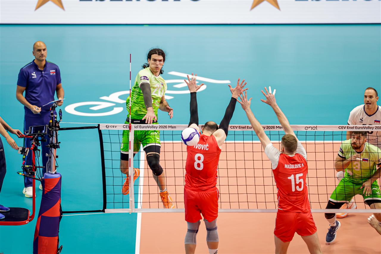 Europei volley: Serbia demolita in poco più di un’ora, la Slovenia raggiunge il Belgio ai quarti