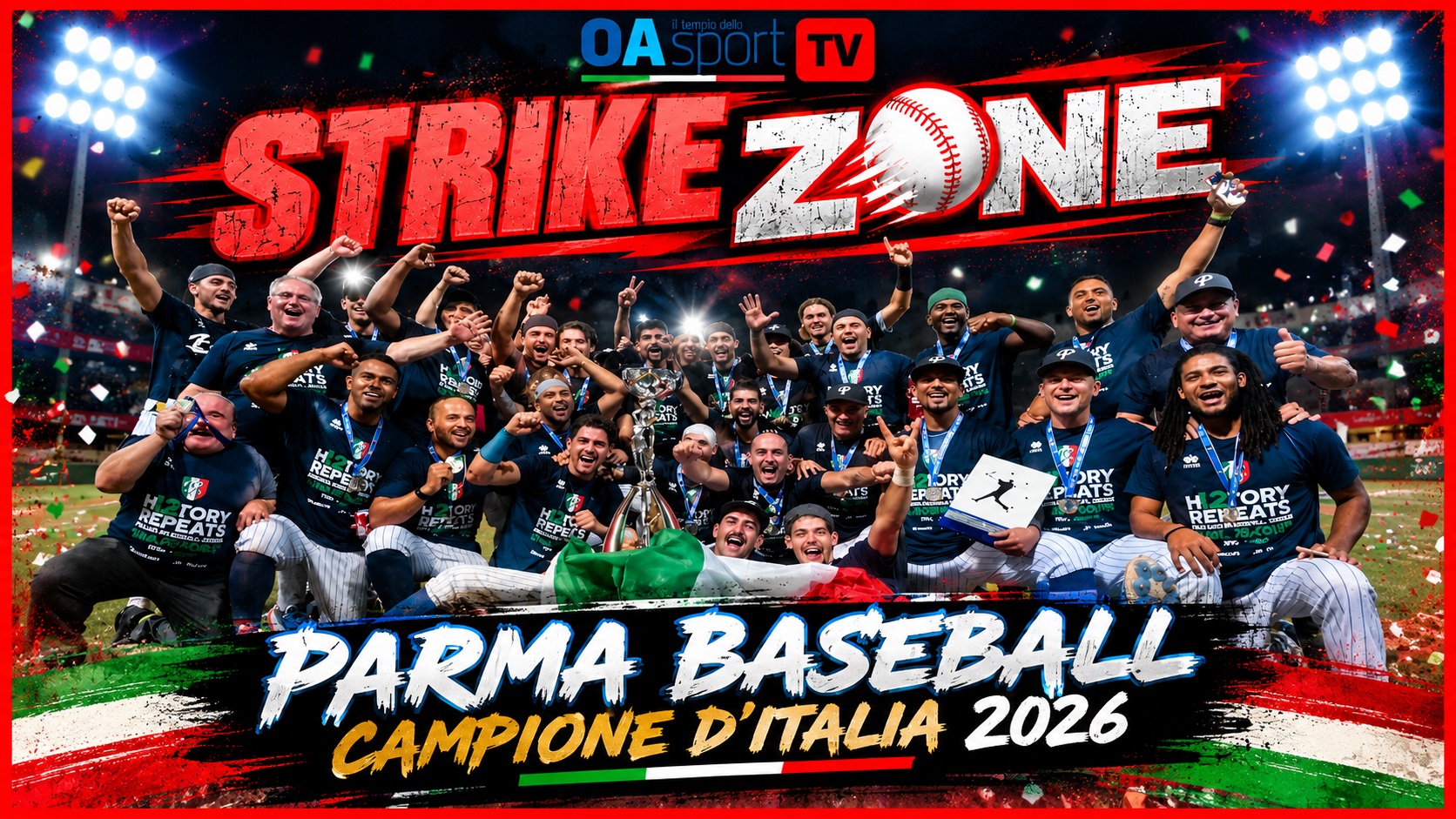 Parma Baseball campione d’Italia 2026: a Strike Zone l’intervista al capitano Riccardo Flisi