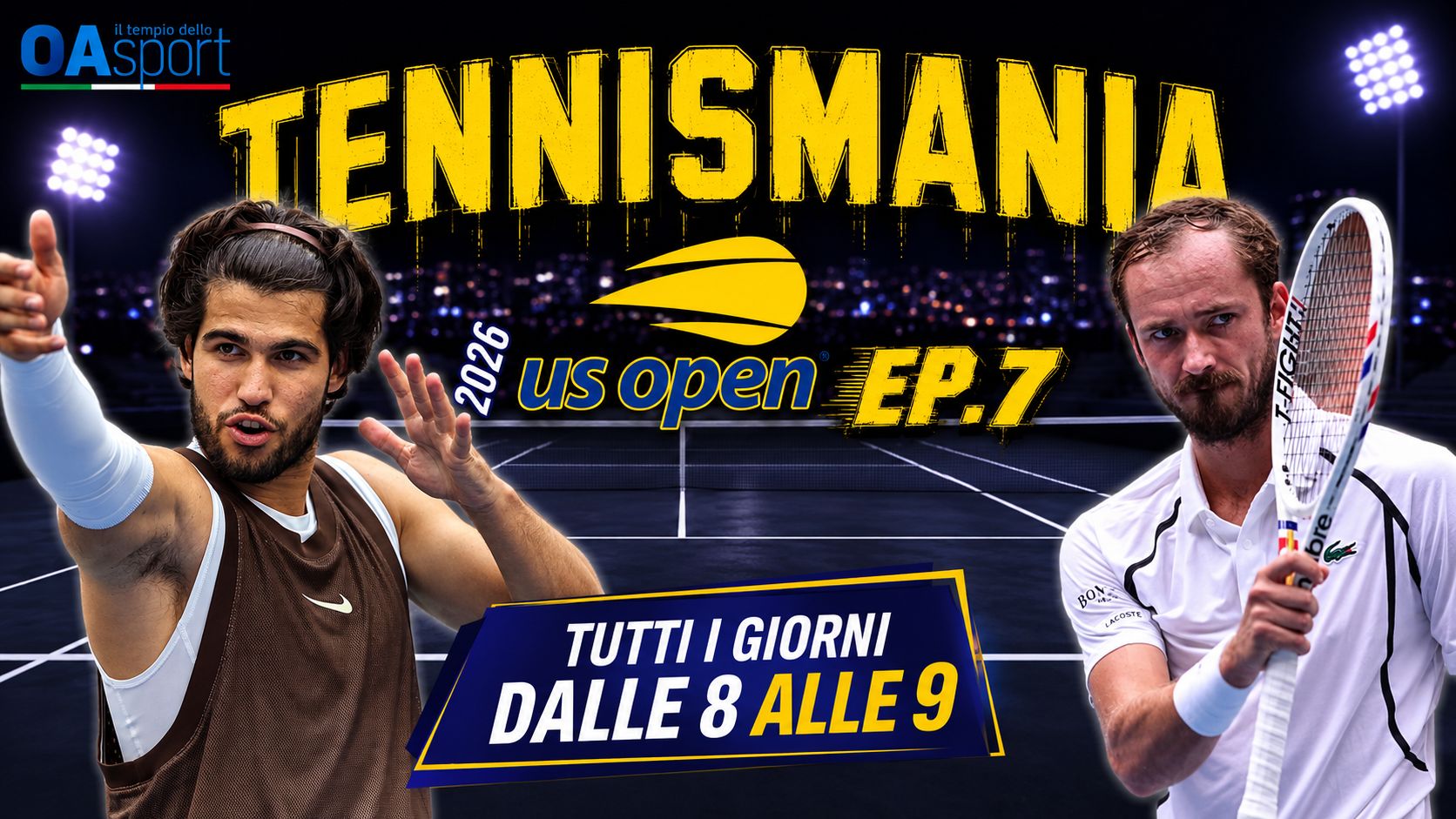 Us Open 2026 p. 7: e se fosse Medvedev il più pericoloso per Alcaraz?!