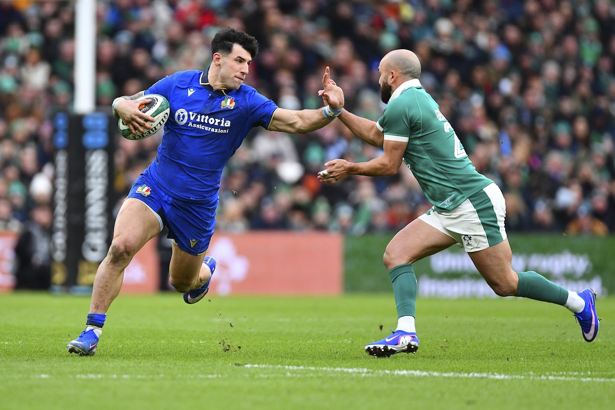 Rugby, Menoncello si infortuna in Francia. Ma la Nations Championship non è a rischio