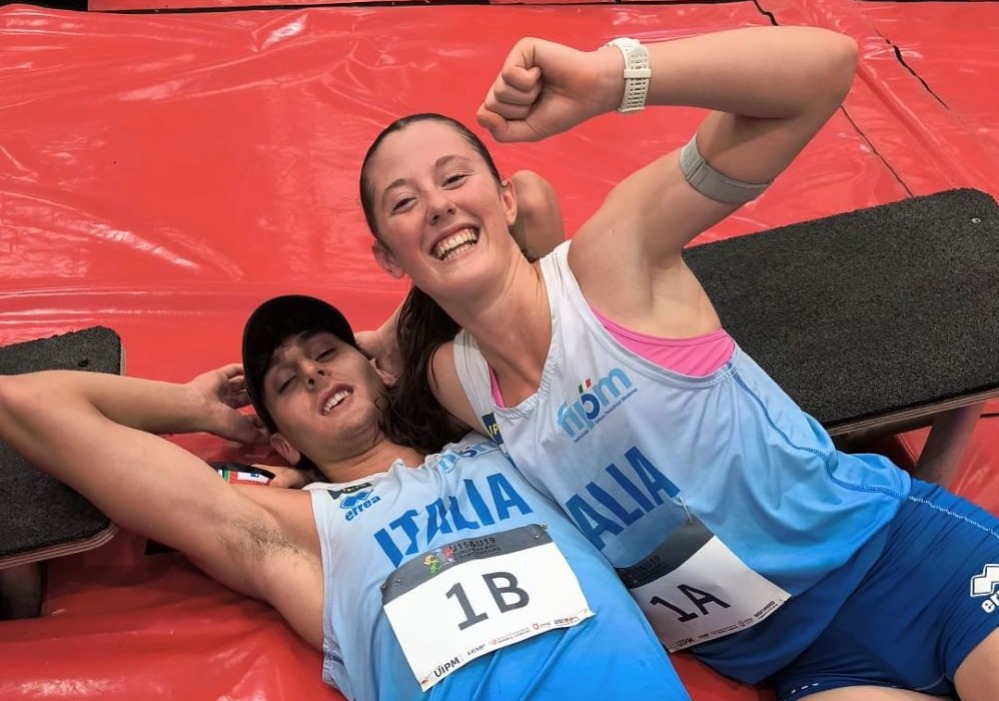 Pentathlon, Annachiara Allara e Federisco Visco centrano l’oro nella staffetta mista degli Europei U19