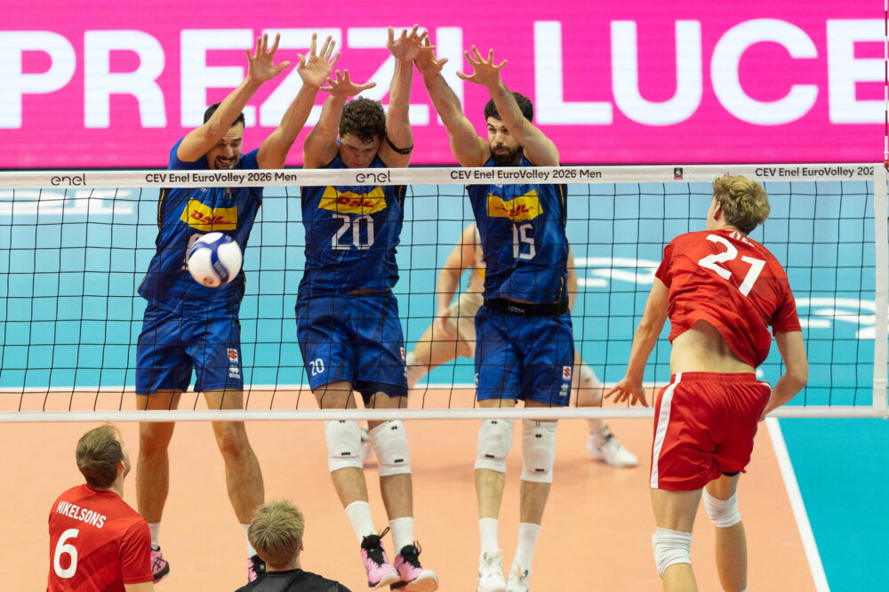 Volley, l’Italia liquida senza patemi la Danimarca e avanza ai quarti degli Europei. Sprazzi di Michieletto