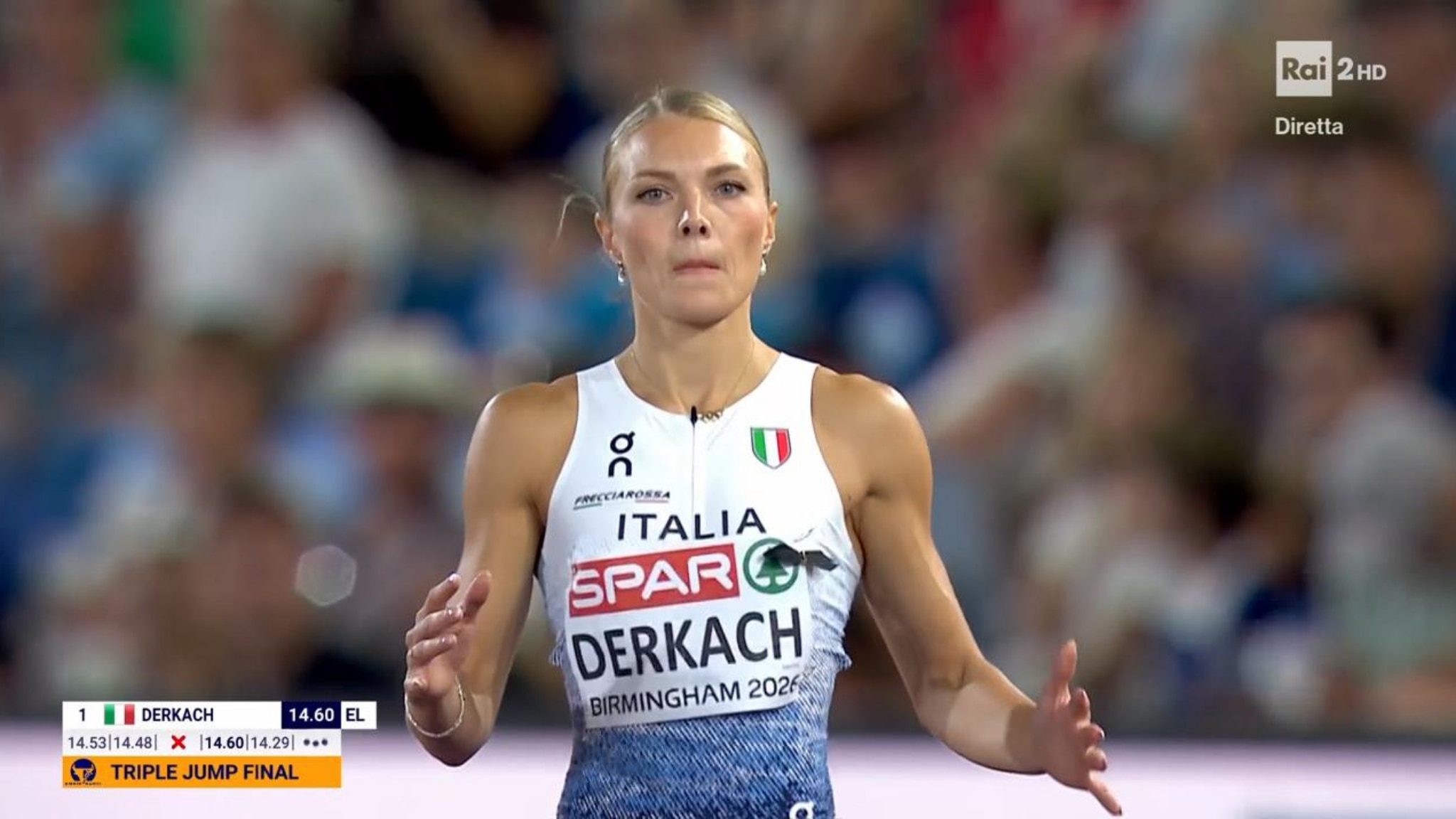 Europei di atletica: il salto e la gioia incontenibile per l’oro di Dariya Derkach