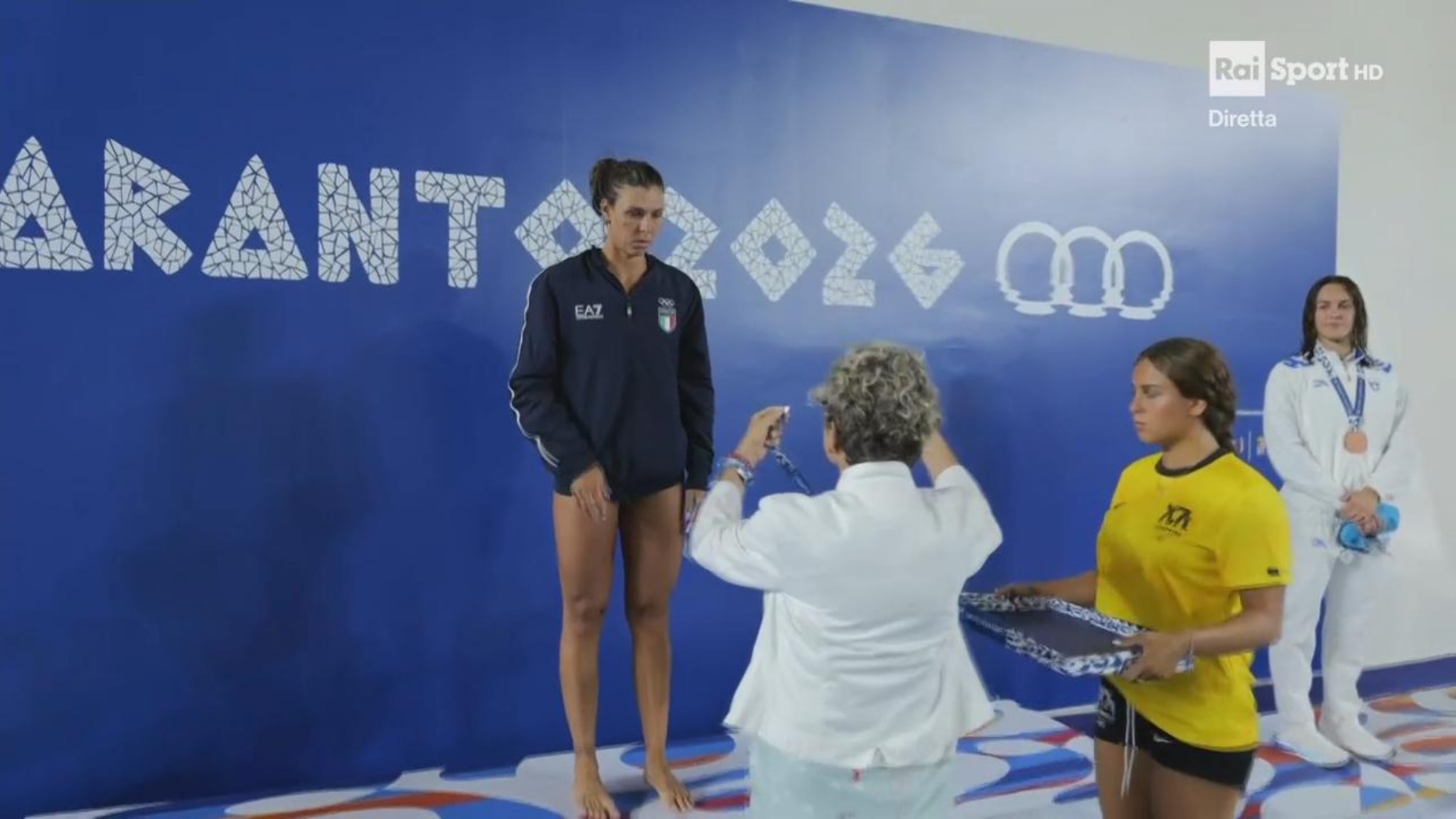 Fuori programma ai Giochi del Mediterraneo: l'oro Sara Franceschi arriva in ritardo alla premiazione