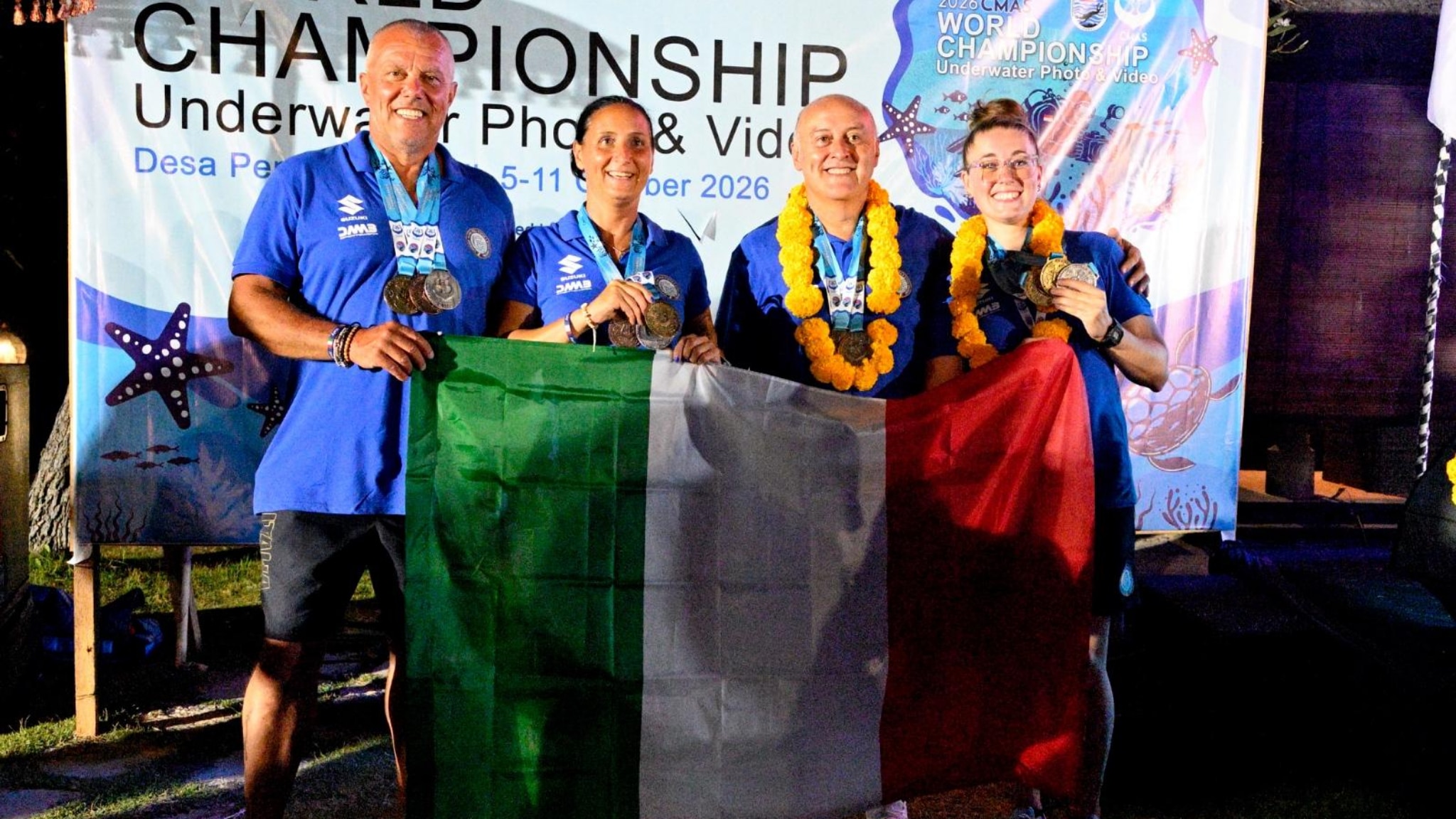 Mondiali di fotosub e videosub, l’Italia brilla a Bali: nove medaglie, tre sono d’oro