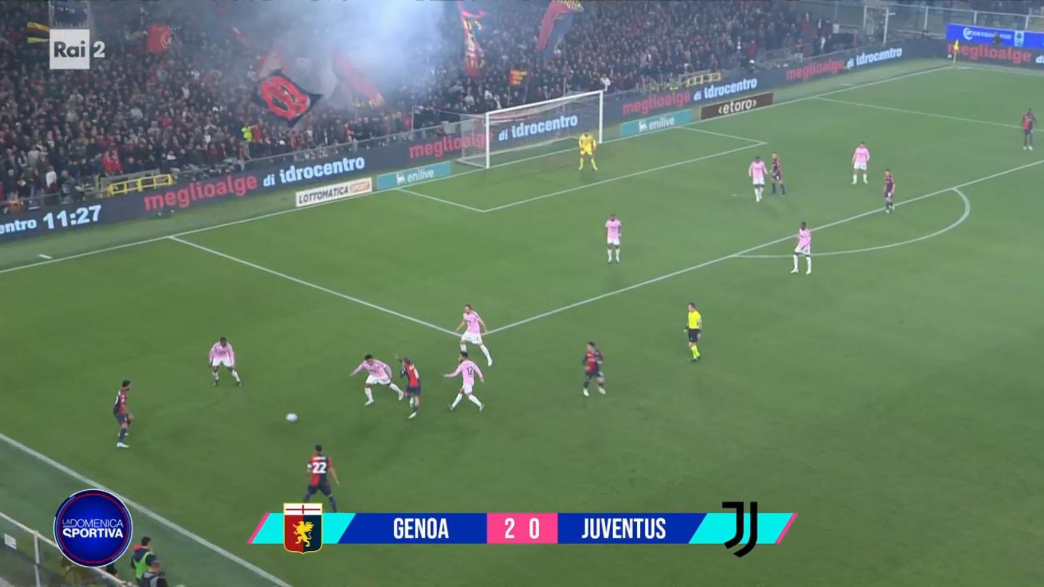 Genoa - Juventus 2-0. La sintesi della partita