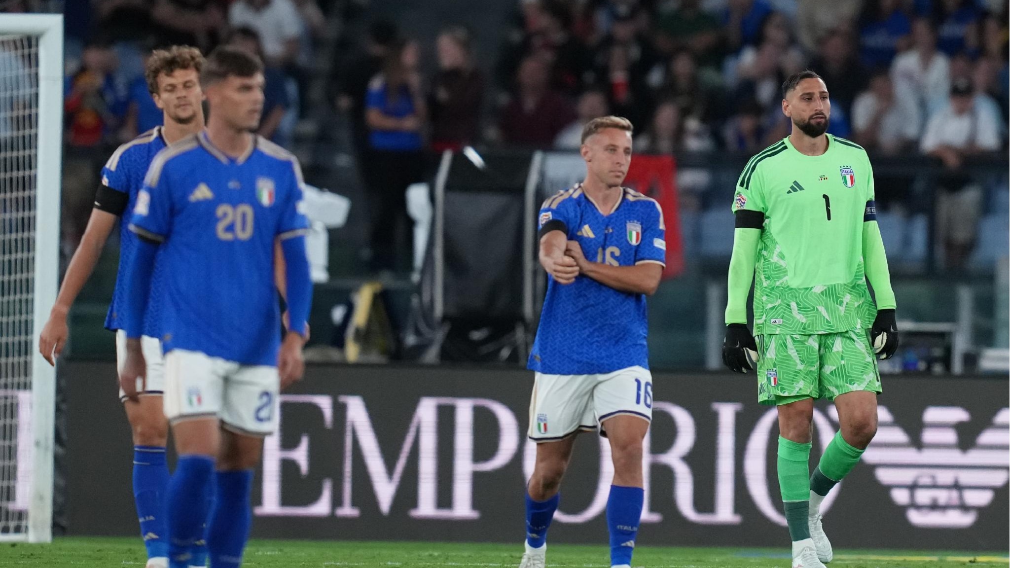 Italia-Belgio, azzurri sconfitti in casa 2-0 allo stadio Olimpico, disfatta Mancini