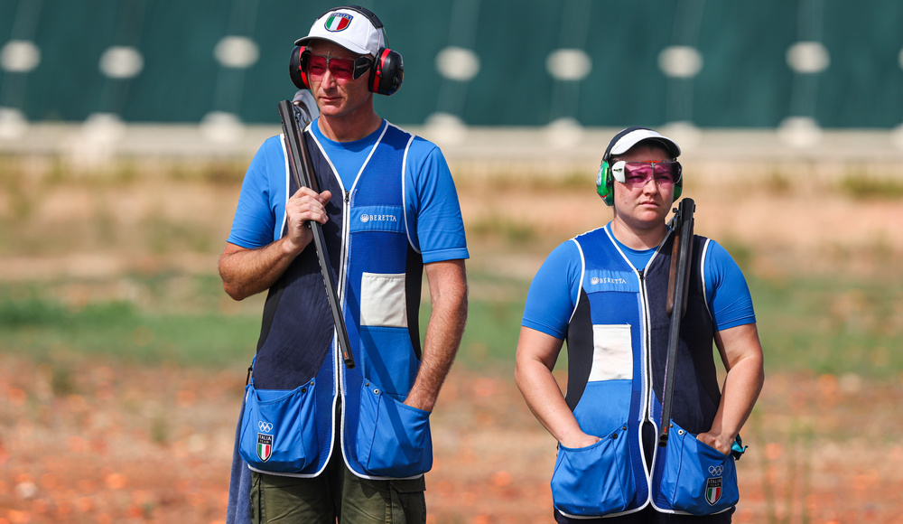 Taranto 2026, tiro a volo: bronzo per Stanco-De Filippis nel Trap mixed team