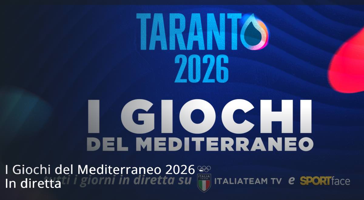 Giochi del Mediterraneo, il programma di oggi 1 settembre: le dirette su Sportface
