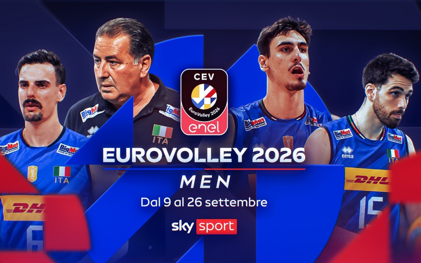 EuroVolley 2026 maschile su Sky e NOW: tutte le partite dell’Italia e il programma tv
