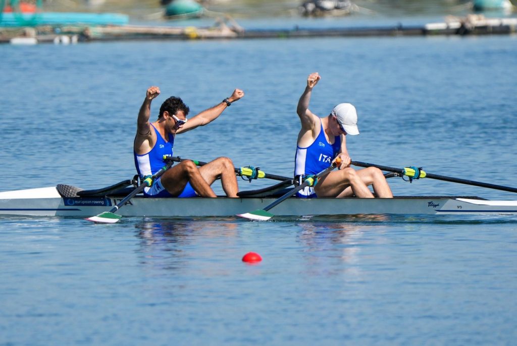 Taranto 2026, canottaggio: doppio oro azzurro con Schincariol-Sali e Borgonovo-Christoforakis