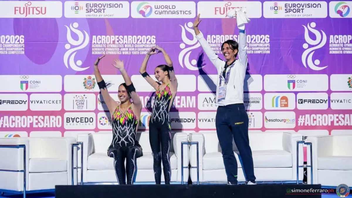 Acrobatica, Mondiali Junior: D’Errico e Poerio bronzo. Rivivi l’evento su Volare