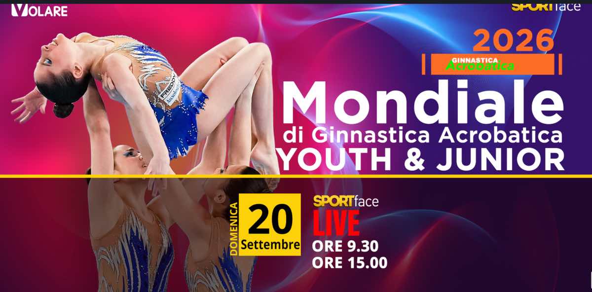 Mondiali Ginnastica Acrobatica Youth e Junior: segui l’appuntamento in diretta su Volare