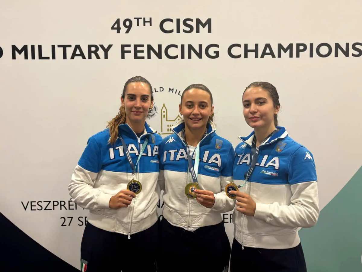 Mondiali Militari Veszprém, l’Italia cala il tris di medaglie: oro per le sciabolatrici