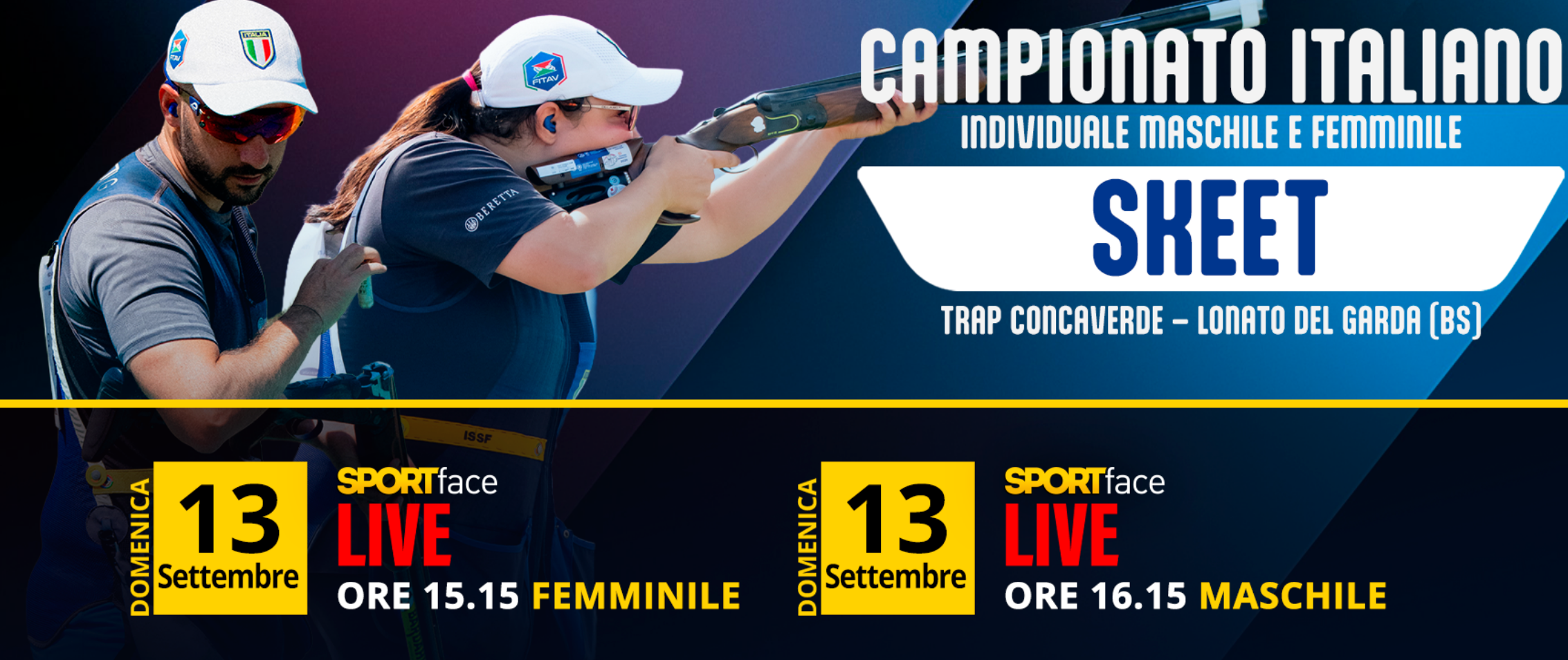 Tiro a Volo, Skeet: oggi le finali dei campionati italiani in diretta su SportfaceTV