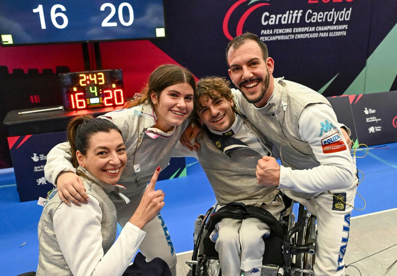 Europei scherma paralimpica 2026, Italia subito d’oro a Cardiff: trionfo nel fioretto Mixed Team